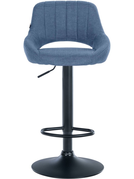 Juego de 2 taburetes de bar Milet tela B, azul Juego de 2 taburetes de bar Milet tela B, azul