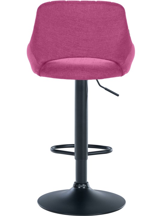 Juego de 2 taburetes de bar Milet tela B, lila