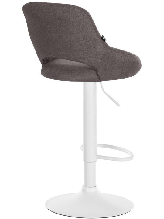 Juego de 2 taburetes de bar Milet tela W, gris oscuro Juego de 2 taburetes de bar Milet tela W, gris oscuro