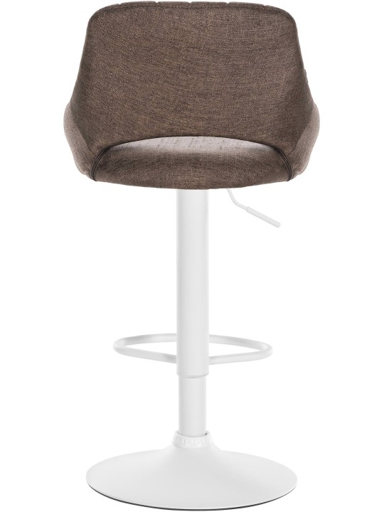 Juego de 2 taburetes de bar Milet tela W, marrón Juego de 2 taburetes de bar Milet tela W, marrón