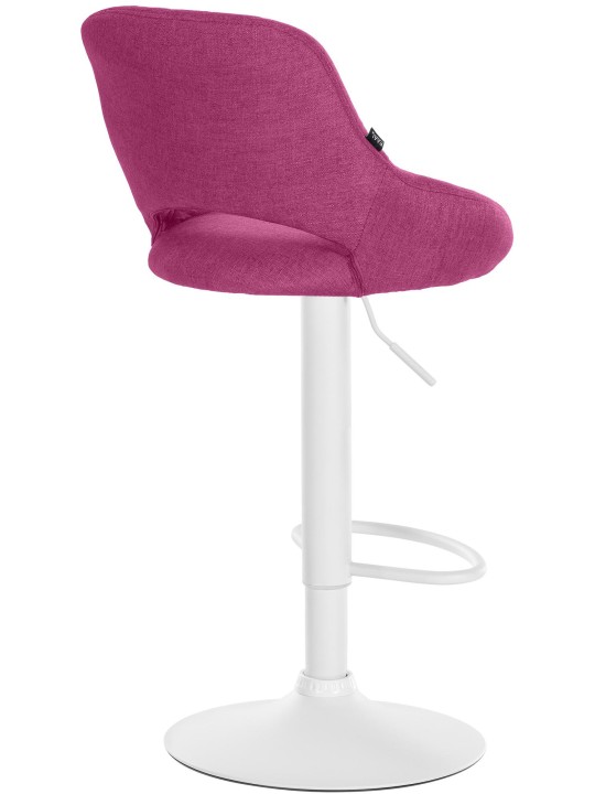 Juego de 2 taburetes de bar Milet tela W, lila