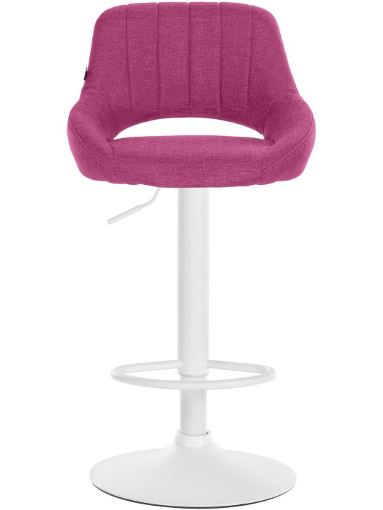 Juego de 2 taburetes de bar Milet tela W, lila