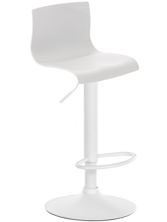 Taburete de bar Hoover W, blanco