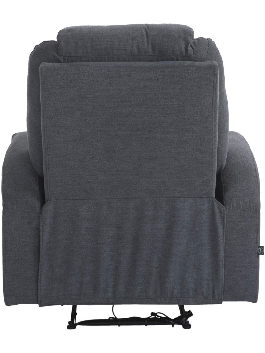 Sillón Hepler con función masaje tejido, gris oscuro Sillón Hepler con función masaje tejido, gris oscuro