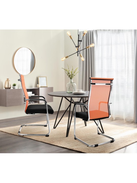 Silla de visita Brenda, naranja