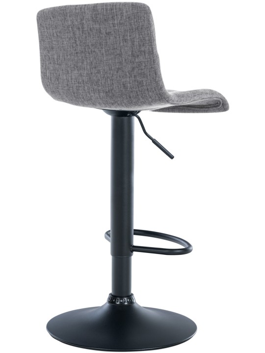 Taburete de bar Hoover tela B, gris claro