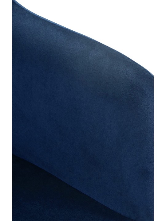 Taburete de bar Natoma terciopelo, azul