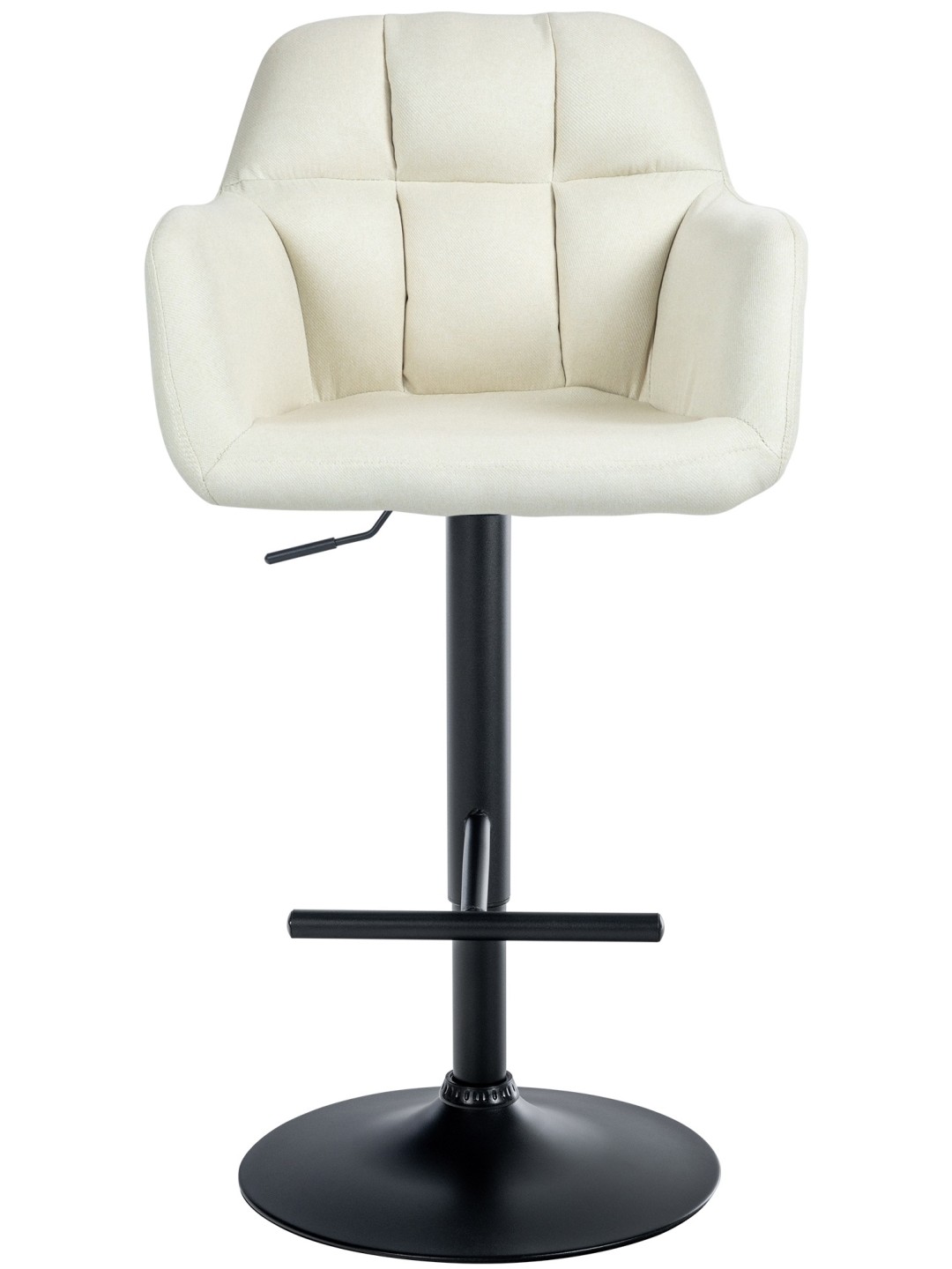 Taburete de bar Natoma tela, crema