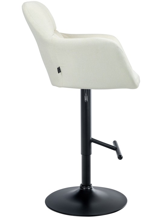 Taburete de bar Natoma tela, crema