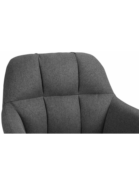 Taburete de bar Natoma tela, gris oscuro