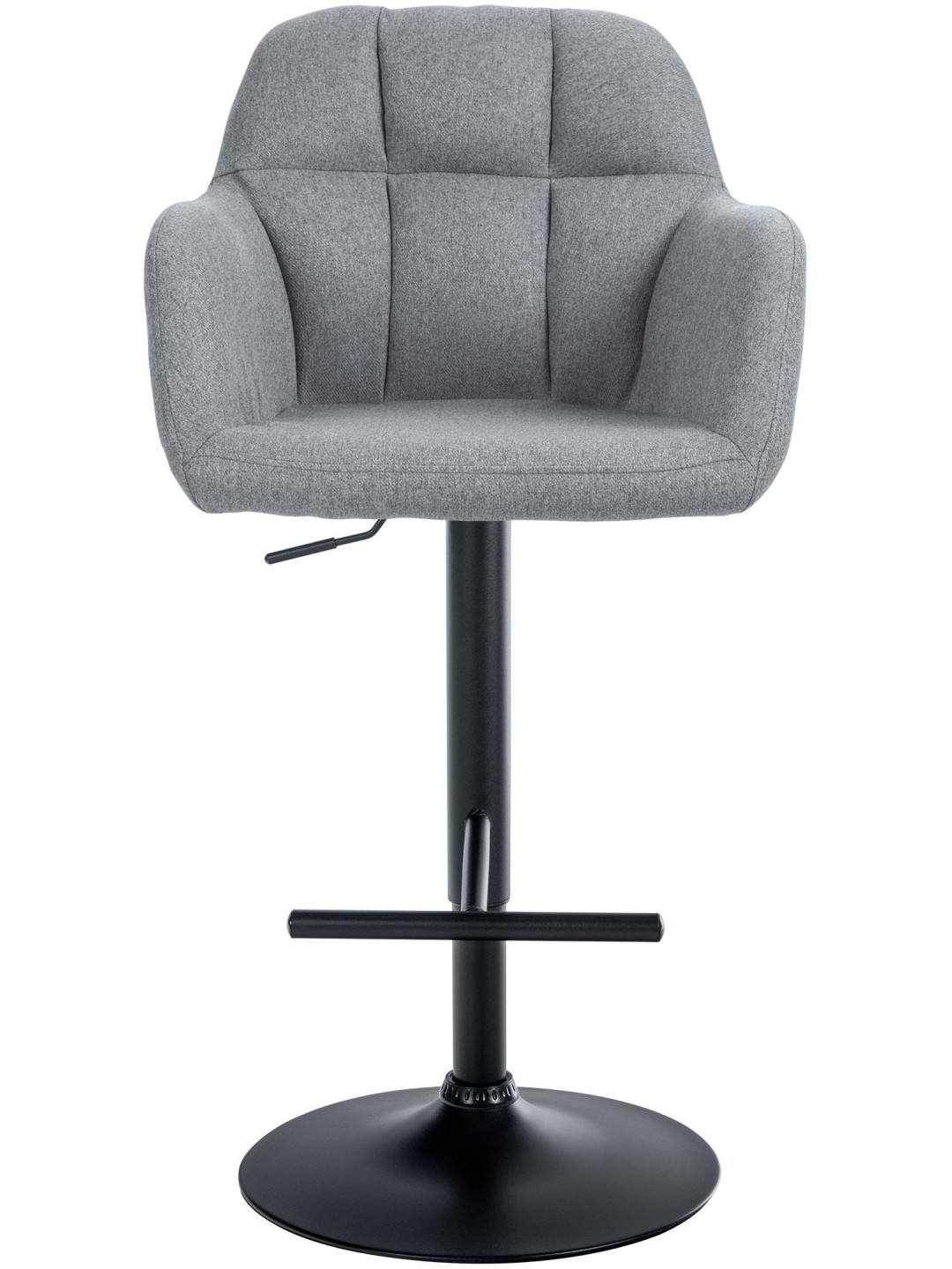 Taburete de bar Natoma tela, gris