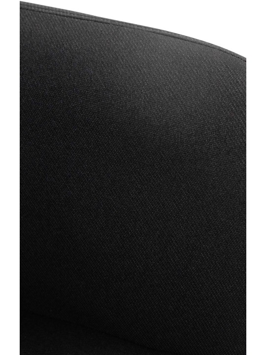 Taburete de bar Natoma tela cromo, negro