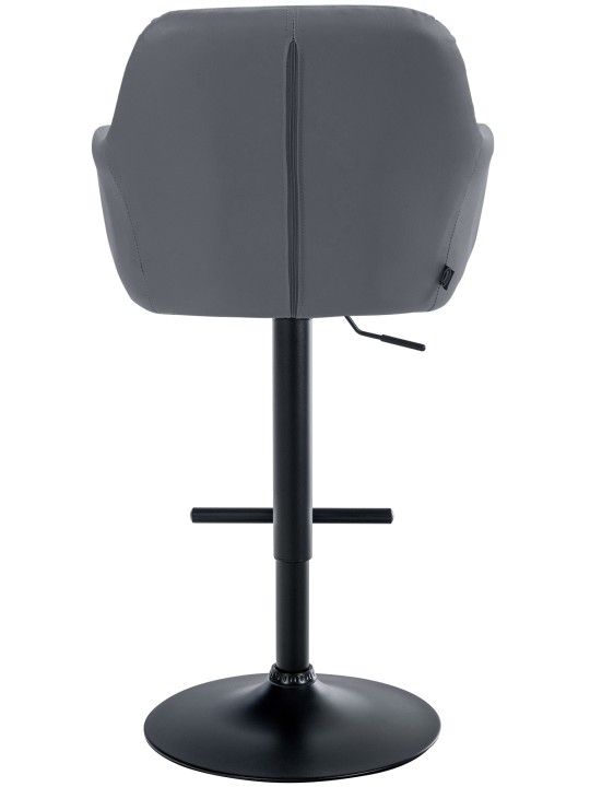 Taburete de bar Natoma piel sintética, gris