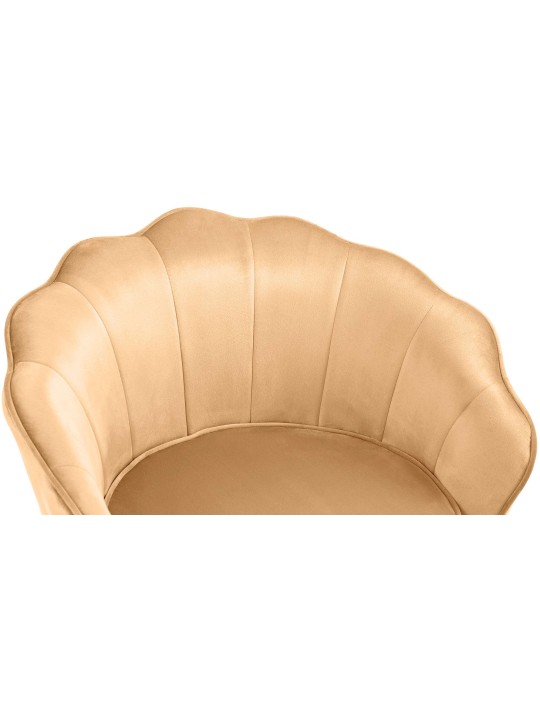 Silla Rosita terciopelo, amarillo