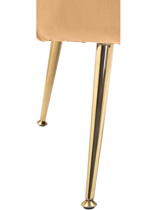 Silla Rosita terciopelo, amarillo