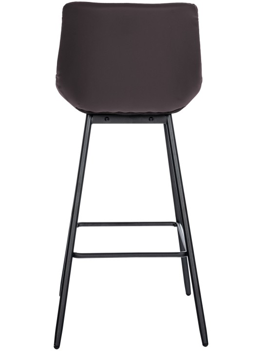 Taburete de bar Weston de piel sintética, marrón
