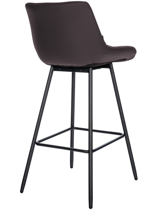 Taburete de bar Weston de piel sintética, marrón