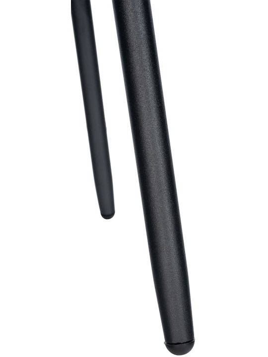 Taburete de bar giratorio Weston de terciopelo, negro