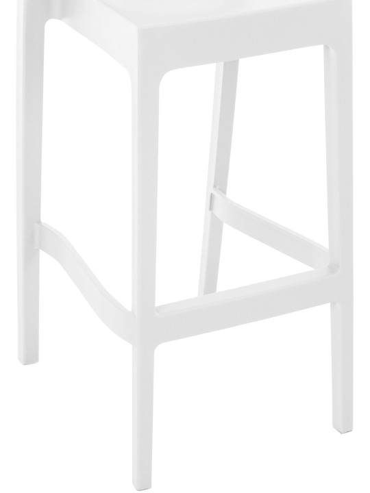 Juego de 2 taburetes de bar Maya, blanco Juego de 2 taburetes de bar Maya, blanco