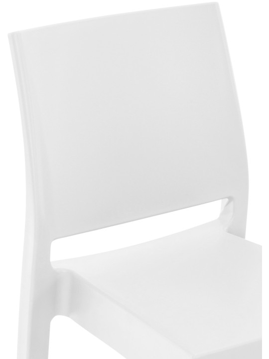 Juego de 2 taburetes de bar Maya, blanco Juego de 2 taburetes de bar Maya, blanco