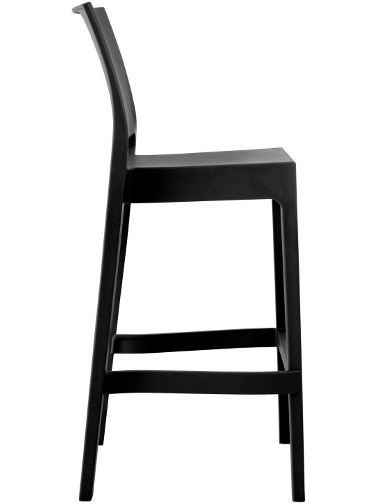 Juego de 2 taburetes de bar Maya, negro Juego de 2 taburetes de bar Maya, negro