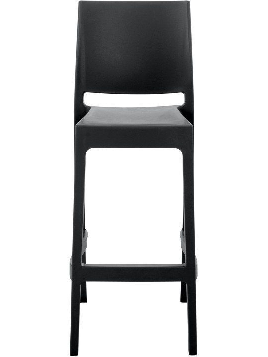 Juego de 2 taburetes de bar Maya, negro Juego de 2 taburetes de bar Maya, negro