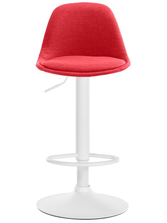 Taburete de bar Kiel tela, rojo