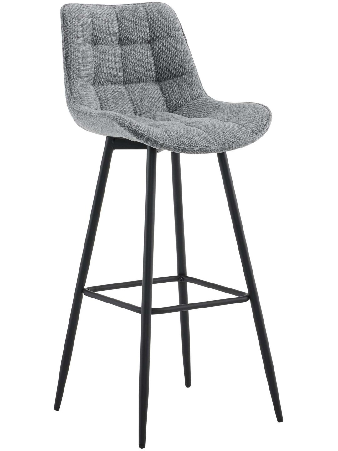 Taburete de bar tela Dartford, gris