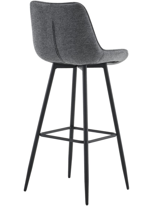 Taburete de bar tela Dartford, gris oscuro