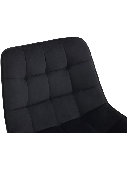 Taburete de bar Dartford terciopelo, negro