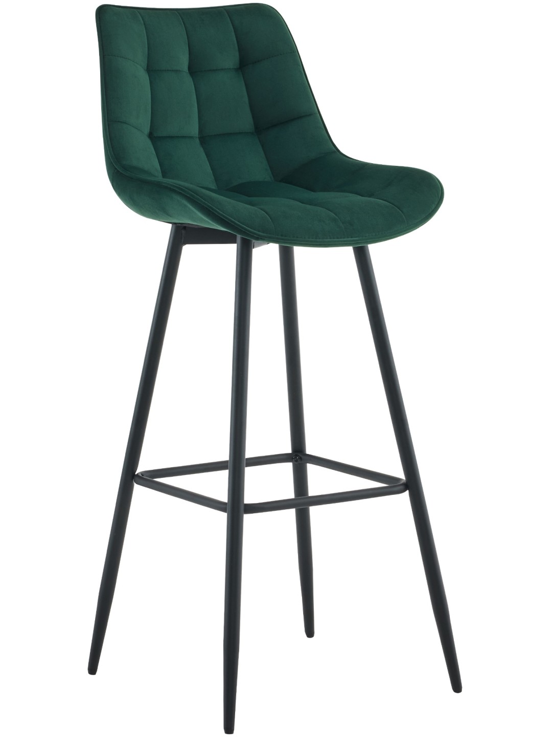 Taburete de bar Dartford terciopelo, verde