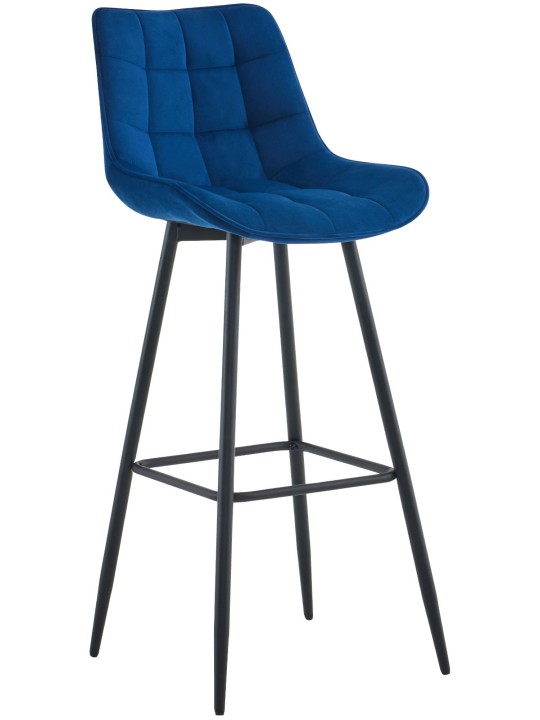 Taburete de bar Dartford terciopelo, azul Taburete de bar Dartford terciopelo, azul
