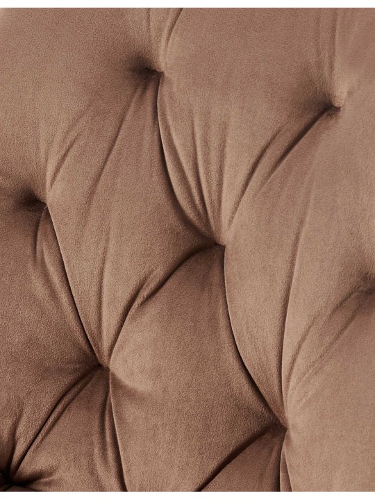 Silla de comedor de terciopelo Wallace, marrón