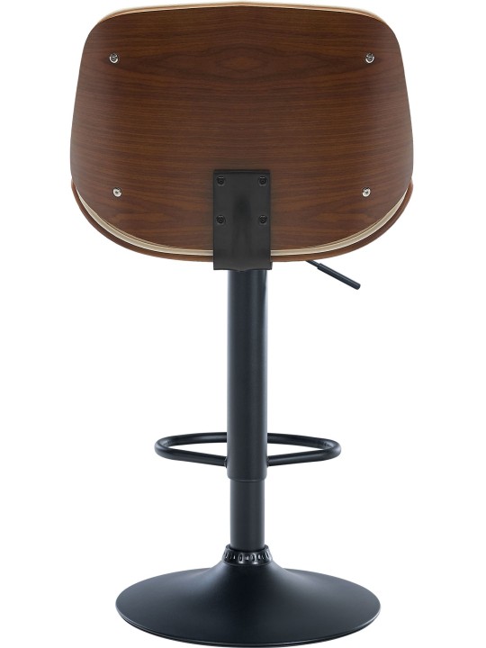 Juego de 2 taburetes de bar Nova de piel sintética, nogal/crema Juego de 2 taburetes de bar Nova de piel sintética, nogal/crema