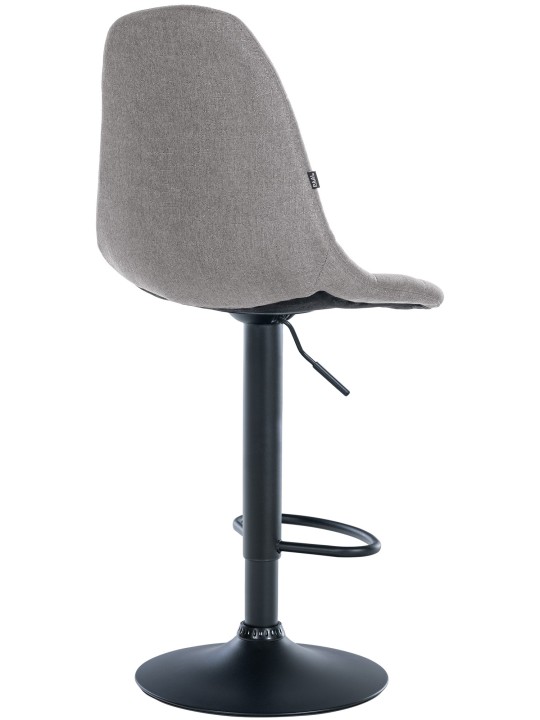 Taburete de bar Elmore tela B, gris