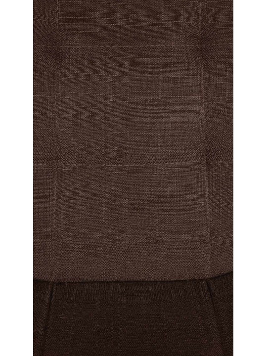 Taburete de bar Elmore tela W, marrón