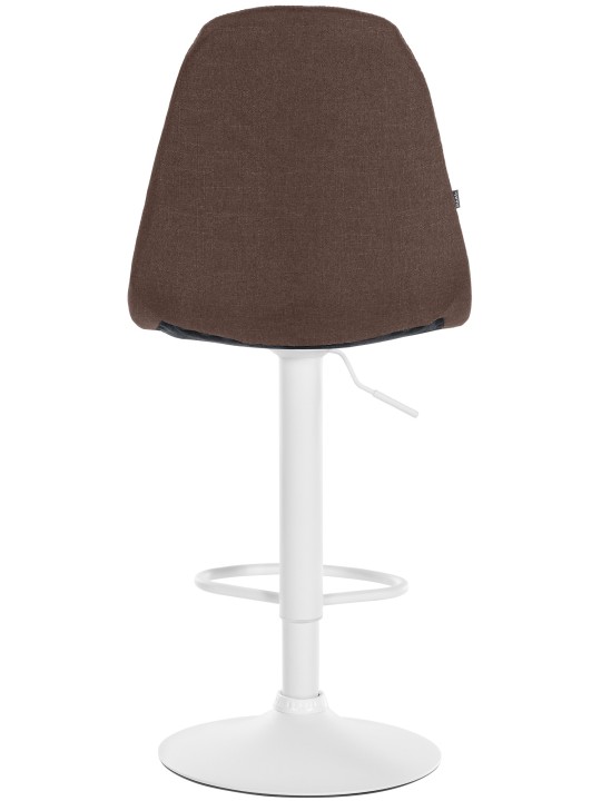 Taburete de bar Elmore tela W, marrón