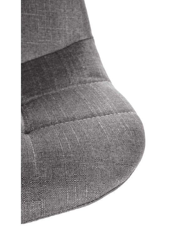 Taburete de bar Elmore tela W, gris