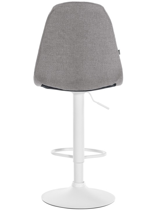 Taburete de bar Elmore tela W, gris