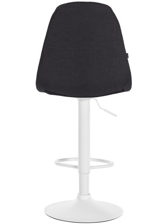 Taburete de bar Elmore tela W, negro