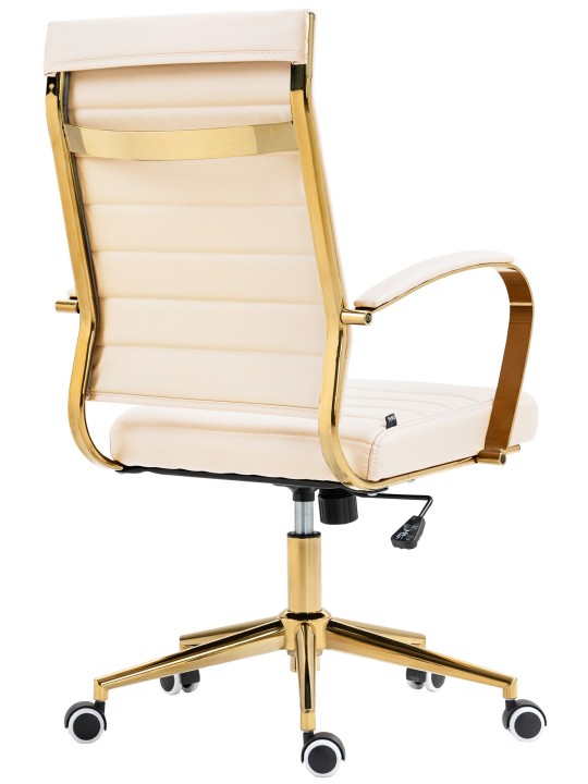 Silla de oficina Havana polipiel, crema Silla de oficina Havana polipiel, crema