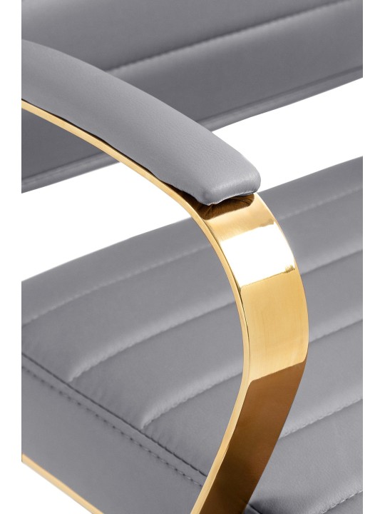 Silla de oficina Havana polipiel, gris Silla de oficina Havana polipiel, gris