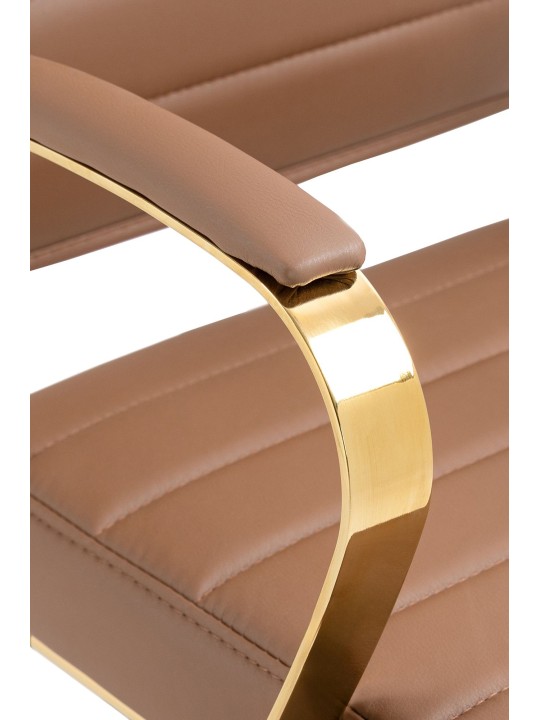 Silla de oficina Havana polipiel, marrón claro Silla de oficina Havana polipiel, marrón claro