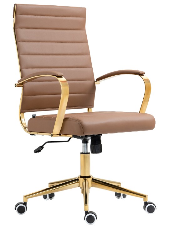 Silla de oficina Havana polipiel, marrón claro Silla de oficina Havana polipiel, marrón claro