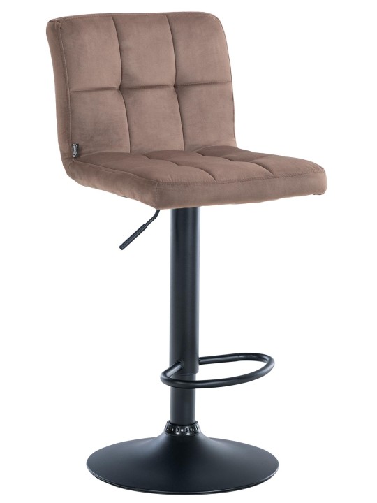 Taburete de bar Perú terciopelo, marrón