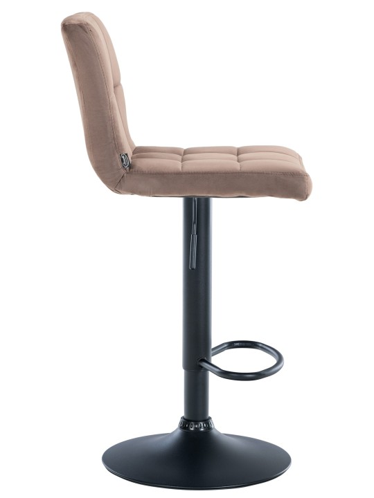 Taburete de bar Perú terciopelo, marrón