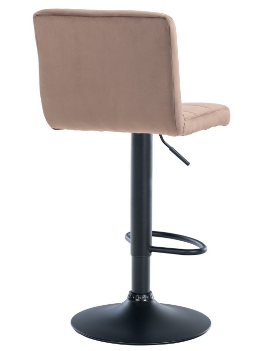 Juego de 2 taburetes de bar Perú terciopelo, marrón Juego de 2 taburetes de bar Perú terciopelo, marrón