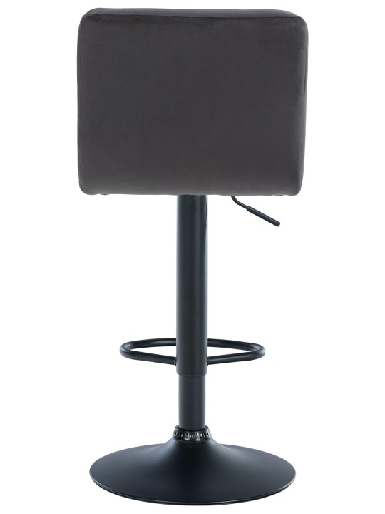 Juego de 2 taburetes de bar Perú terciopelo, negro Juego de 2 taburetes de bar Perú terciopelo, negro