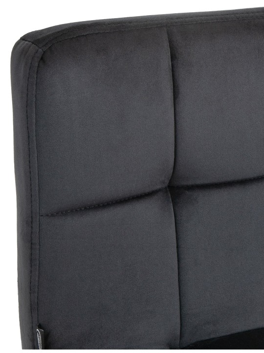 Juego de 2 taburetes de bar Perú terciopelo, negro Juego de 2 taburetes de bar Perú terciopelo, negro