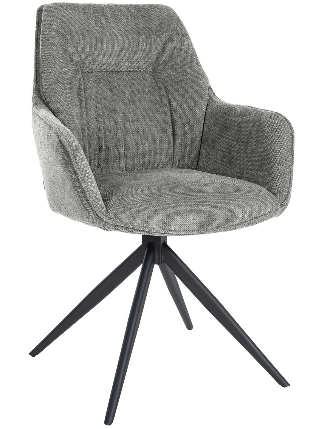 Silla de comedor Jules tela, gris